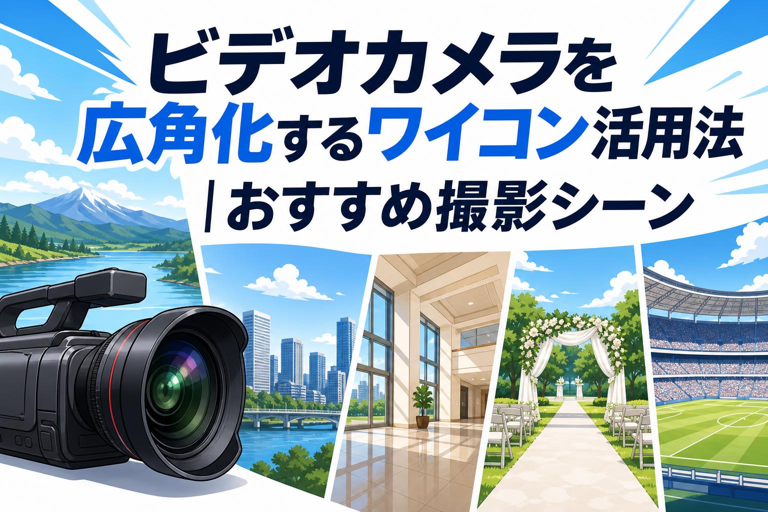 ビデオカメラを広角化するワイコン活用法｜おすすめ撮影シーン