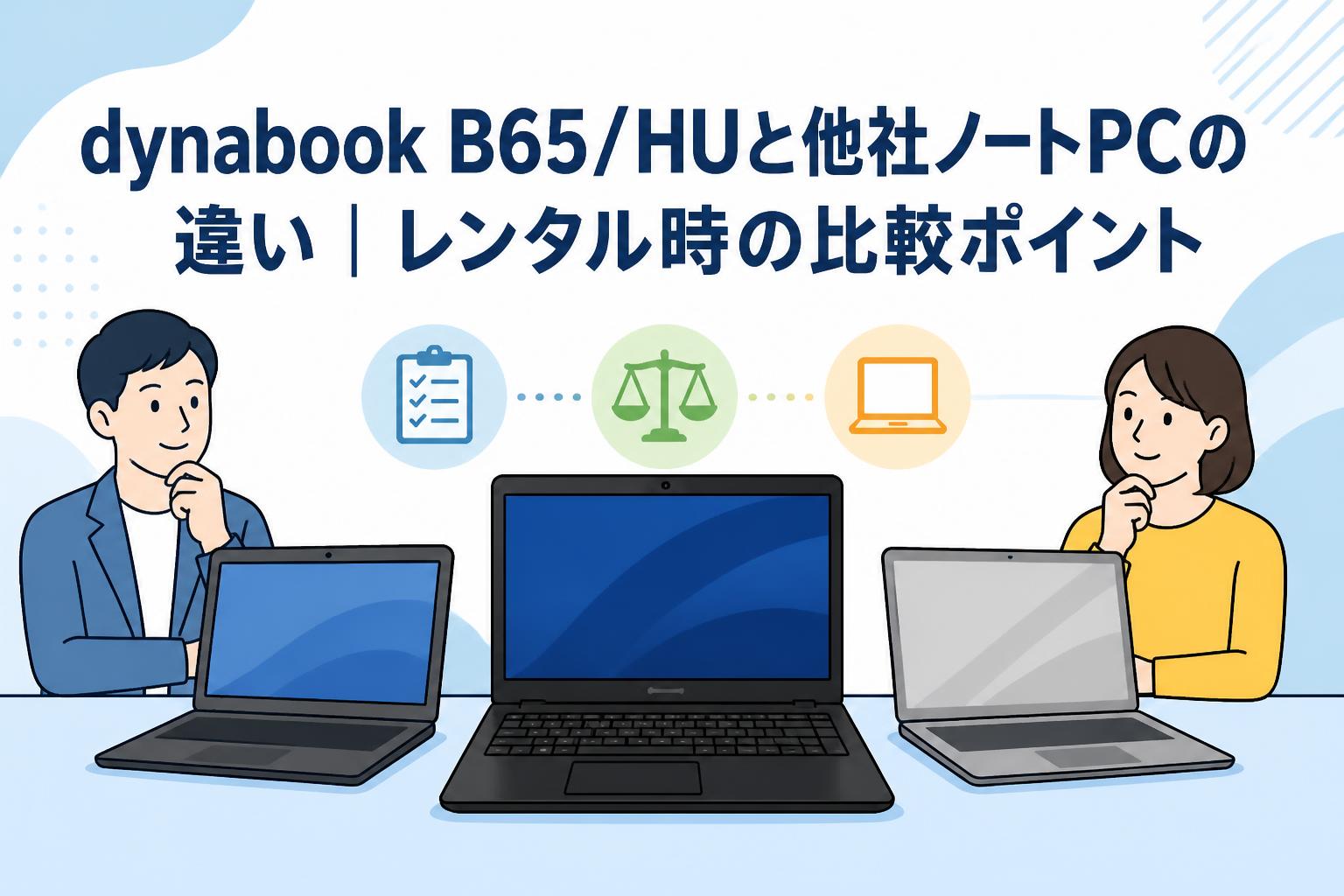 dynabook B65/HUと他社ノートPCの違い｜レンタル時の比較ポイント