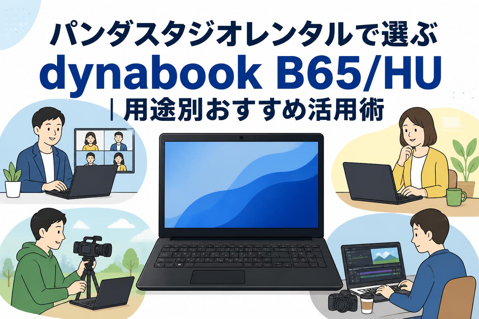 パンダスタジオレンタルで選ぶdynabook B65/HU｜用途別おすすめ活用術