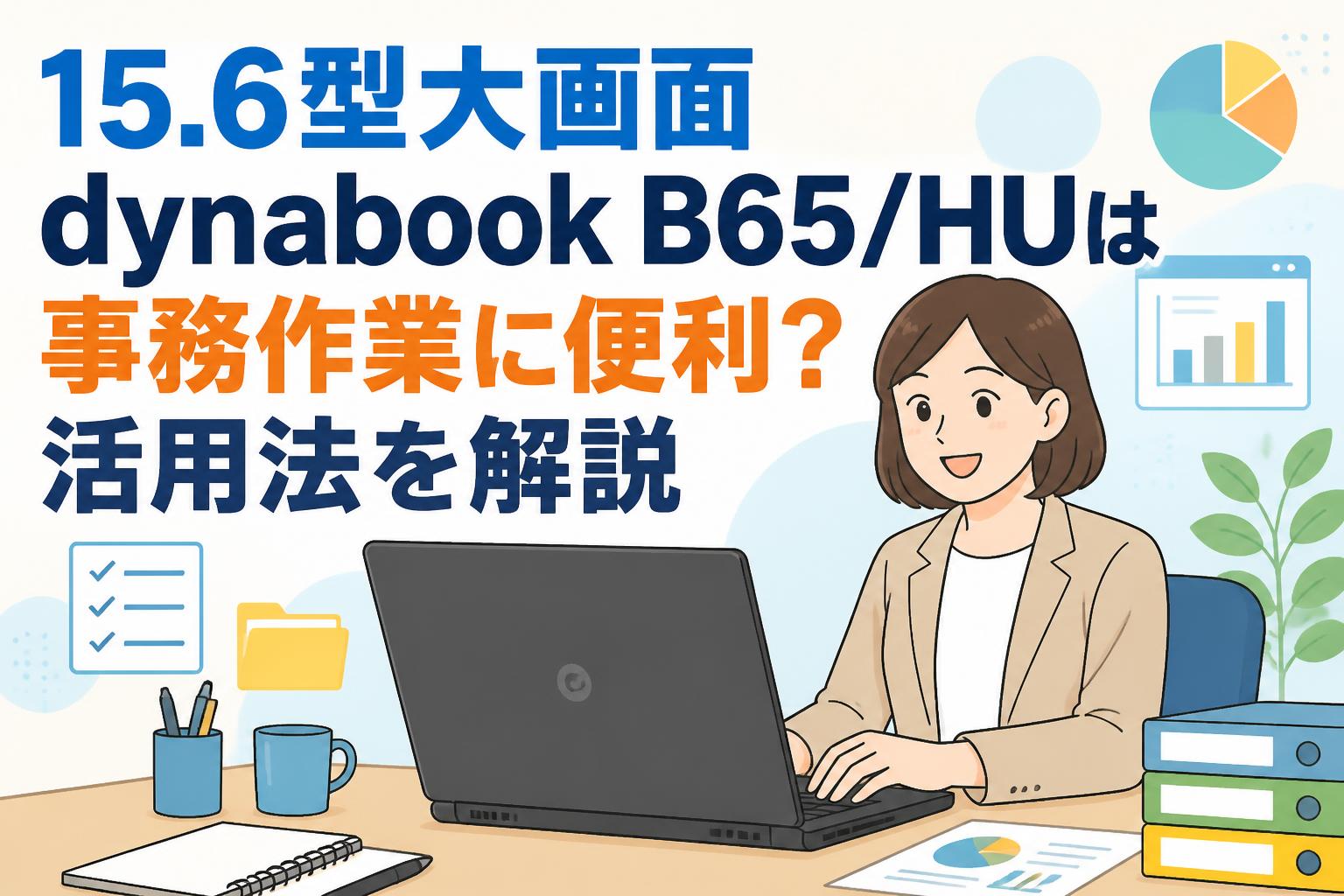 15.6型大画面dynabook B65/HUは事務作業に便利？活用法を解説