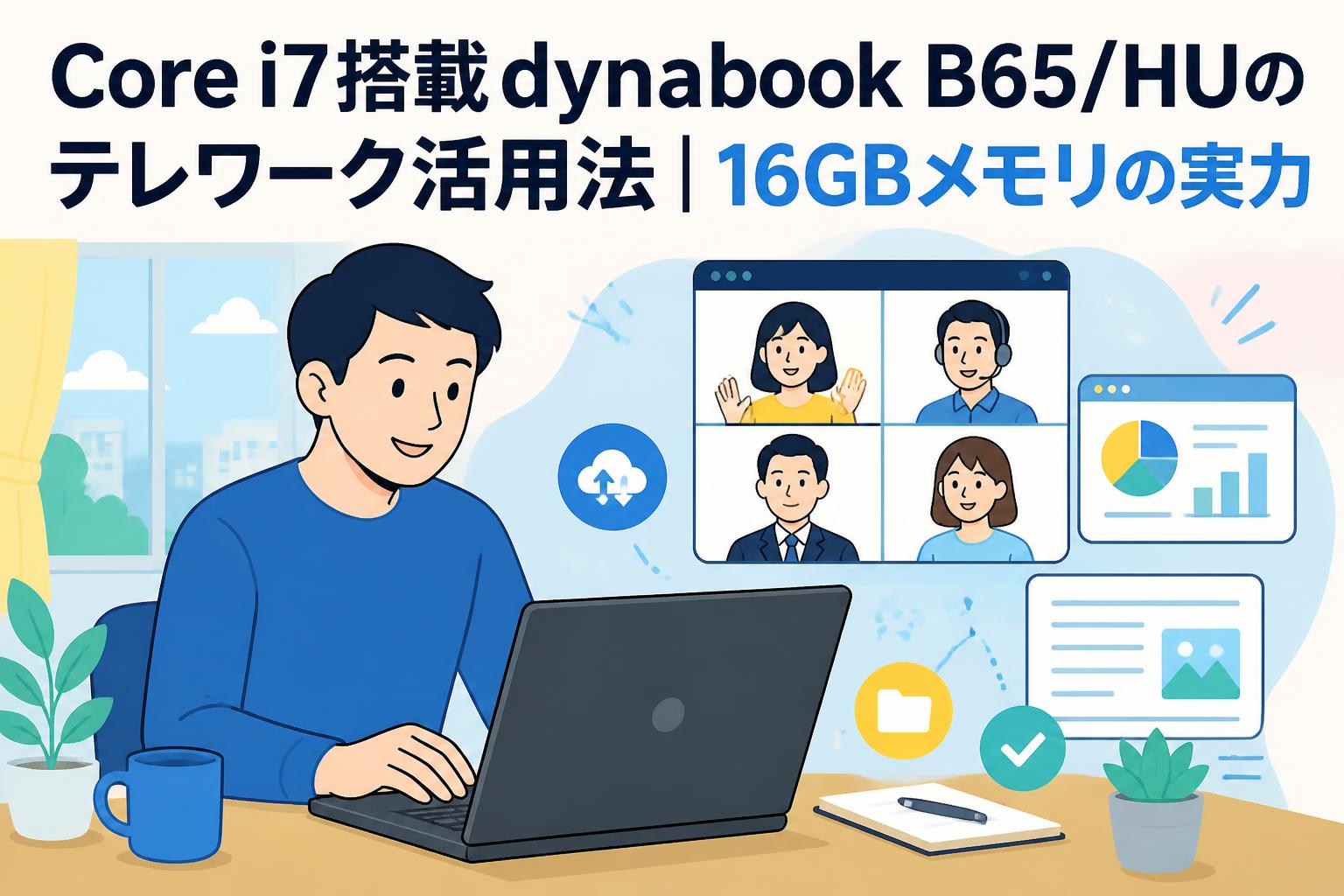 Core i7搭載dynabook B65/HUのテレワーク活用法｜16GBメモリの実力