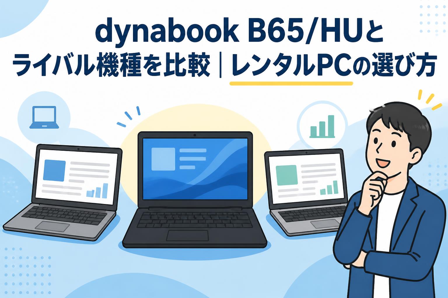 dynabook B65/HUとライバル機種を比較｜レンタルPCの選び方