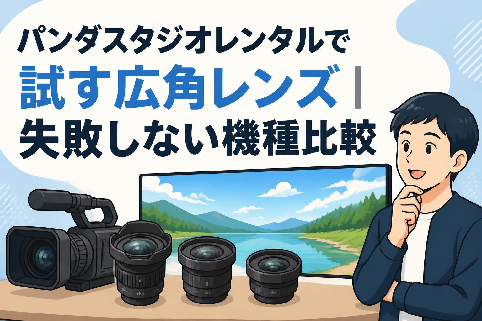パンダスタジオレンタルで試す広角レンズ｜失敗しない機種比較
