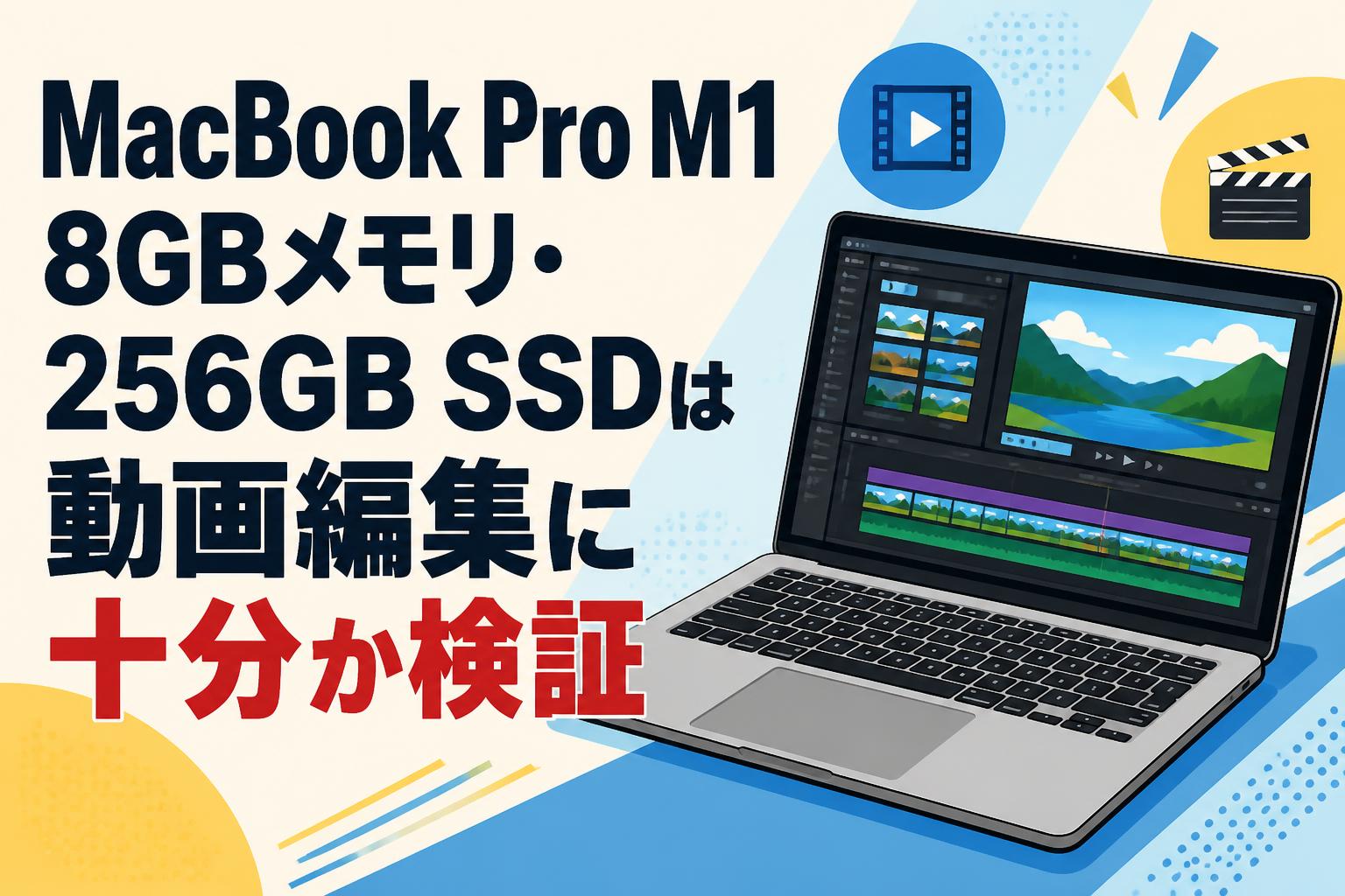 MacBook Pro M1 8GBメモリ・256GB SSDは動画編集に十分か検証