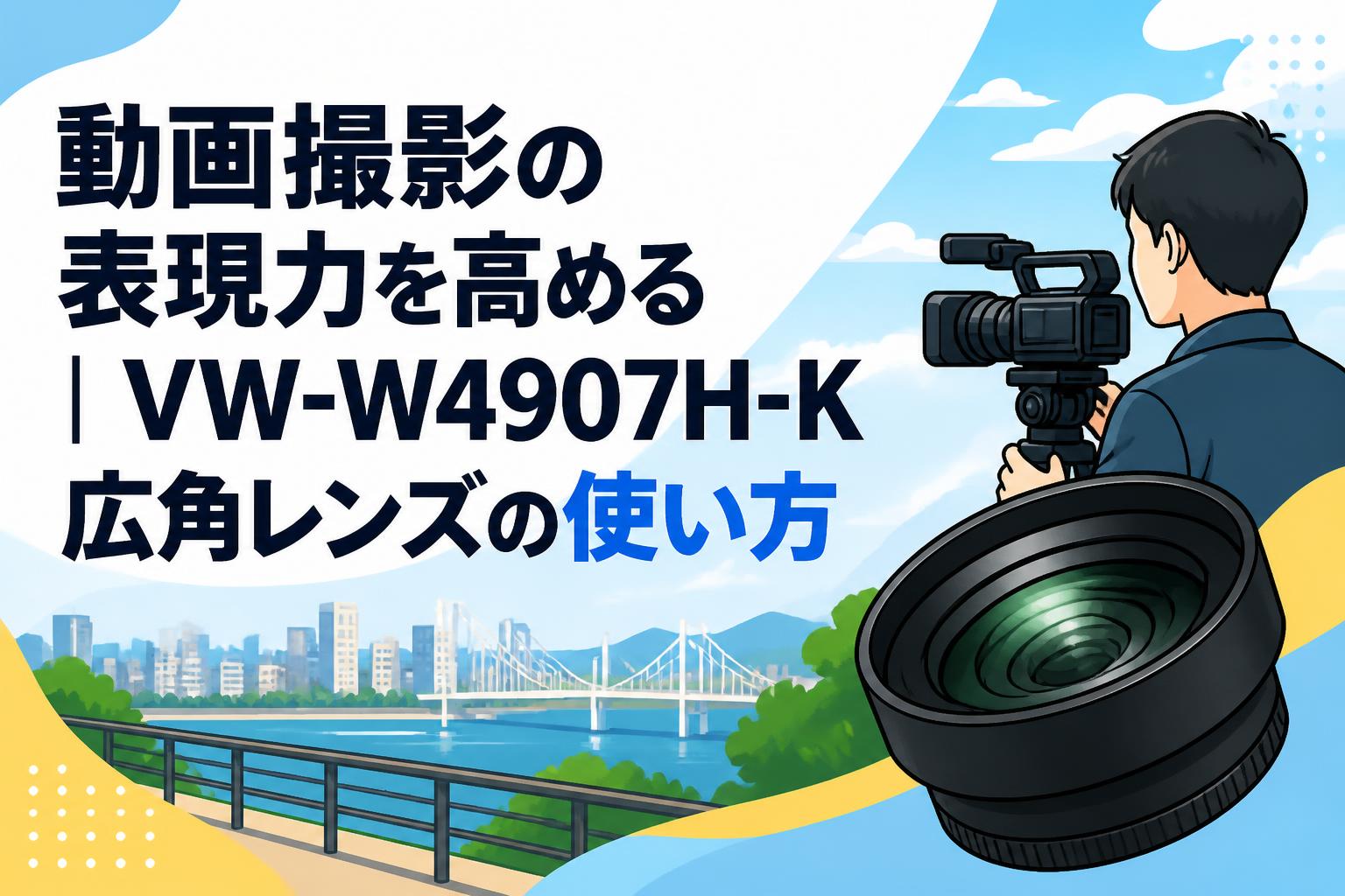 動画撮影の表現力を高める｜VW-W4907H-K広角レンズの使い方