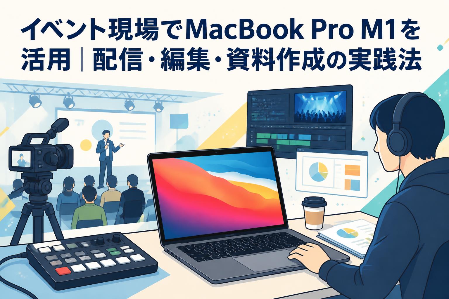 イベント現場でMacBook Pro M1を活用｜配信・編集・資料作成の実践法