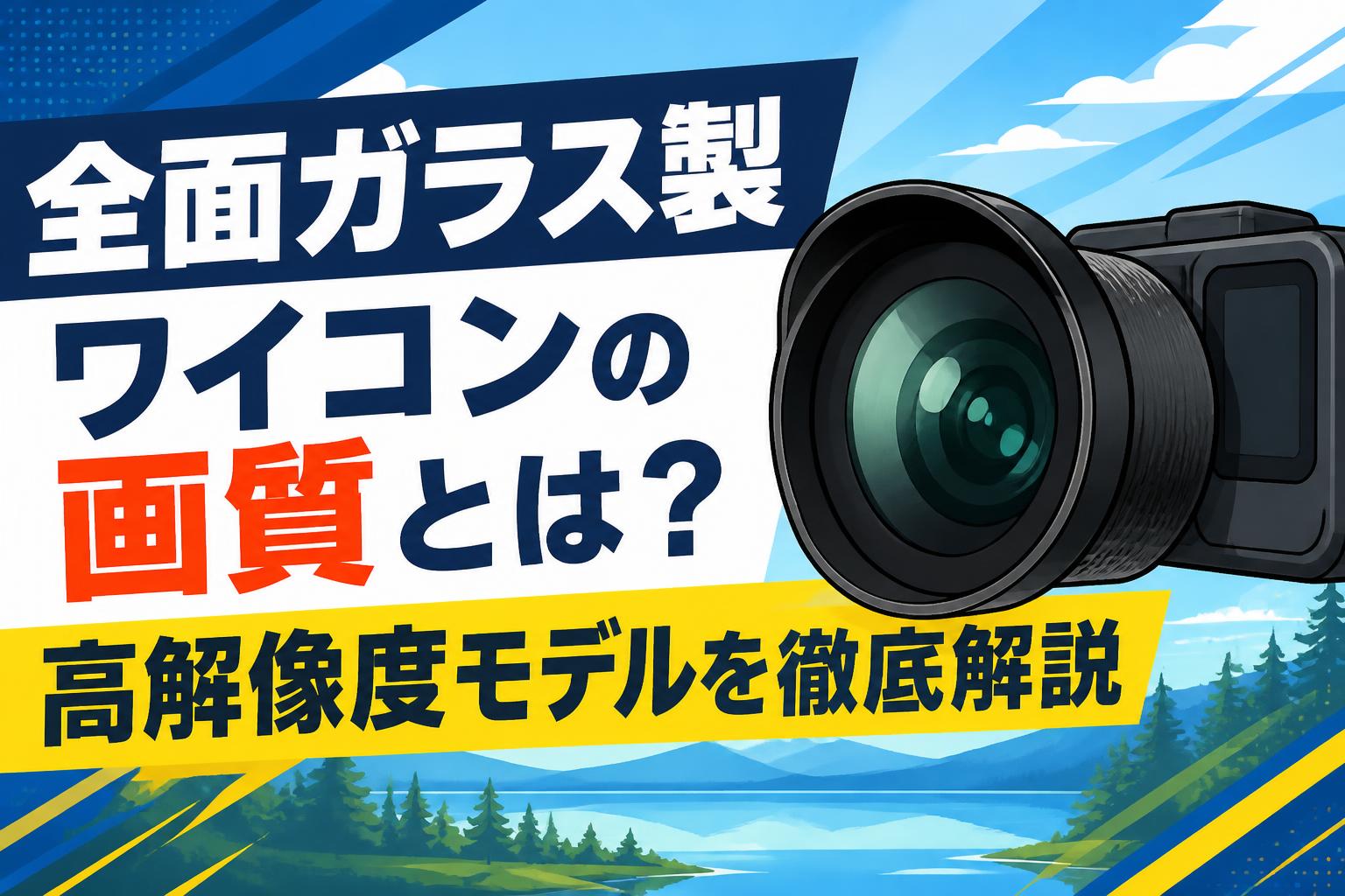 全面ガラス製ワイコンの画質とは？高解像度モデルを徹底解説