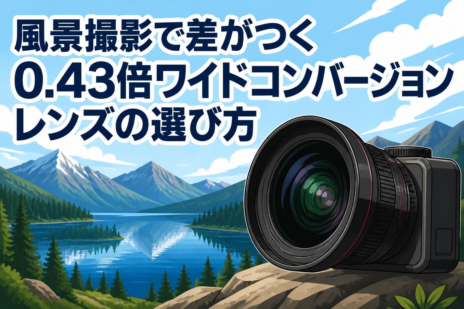 風景撮影で差がつく0.43倍ワイドコンバージョンレンズの選び方