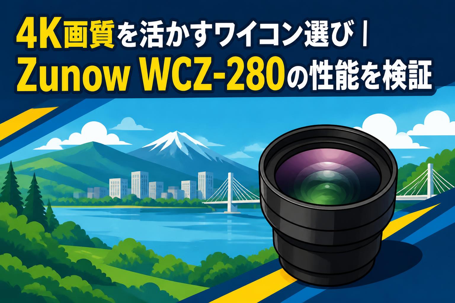 4K画質を活かすワイコン選び｜Zunow WCZ-280の性能を検証