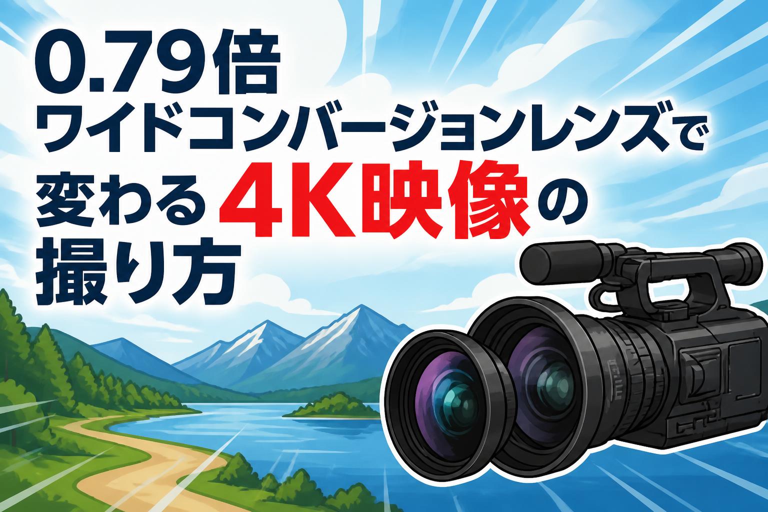 0.79倍ワイドコンバージョンレンズで変わる4K映像の撮り方