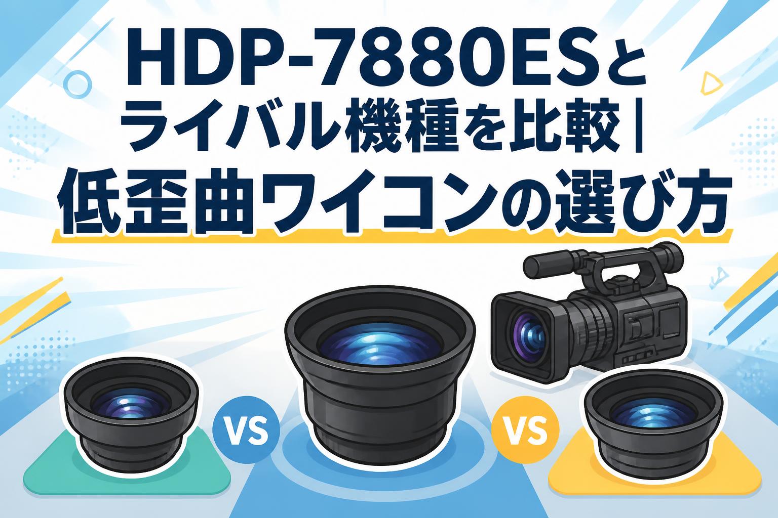 HDP-7880ESとライバル機種を比較｜低歪曲ワイコンの選び方