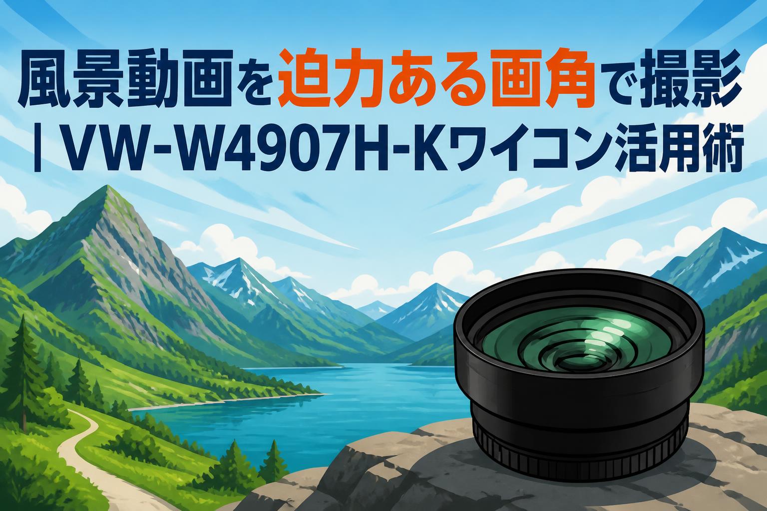 風景動画を迫力ある画角で撮影｜VW-W4907H-Kワイコン活用術