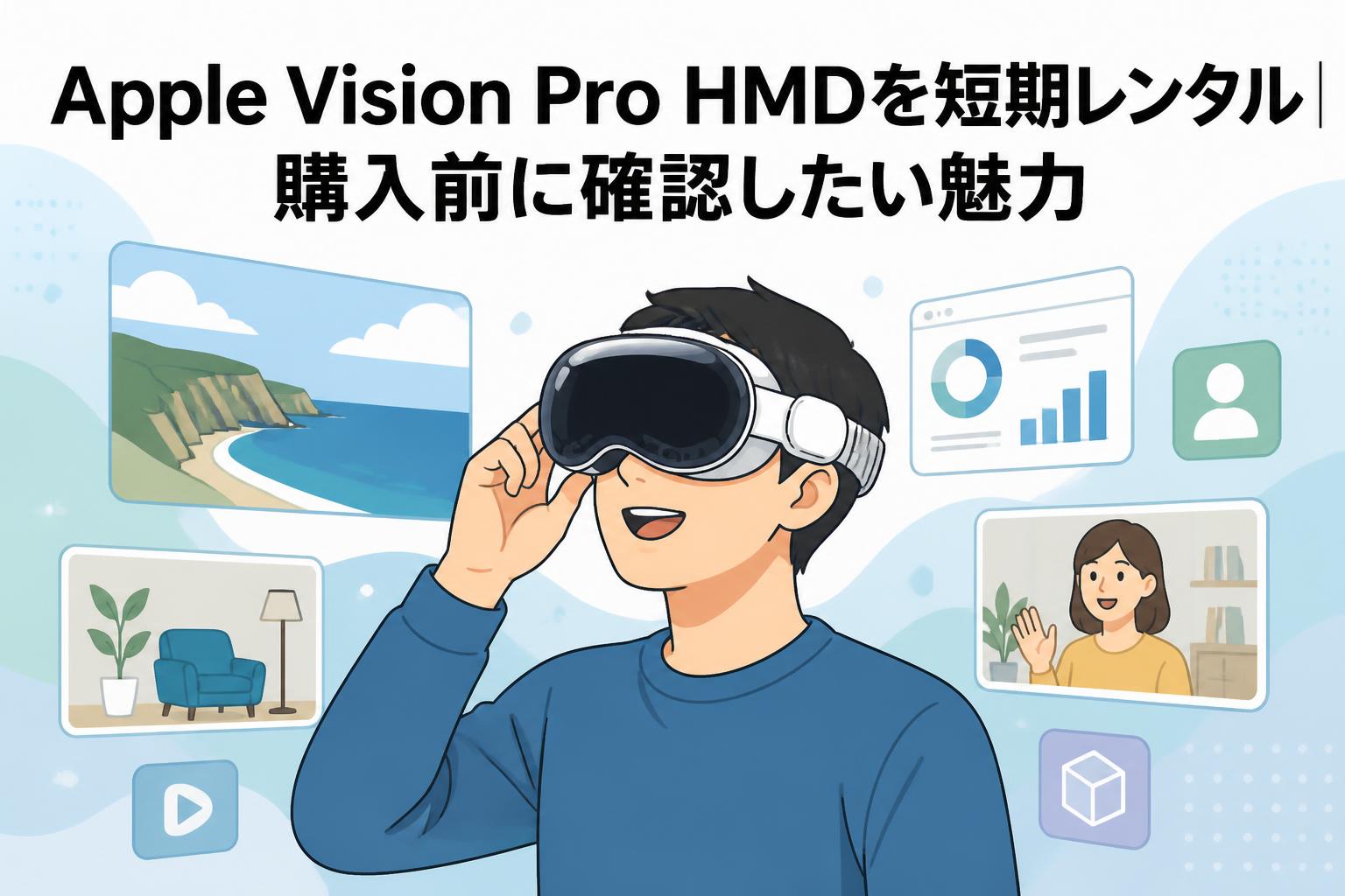 Apple Vision Pro HMDを短期レンタル｜購入前に確認したい魅力