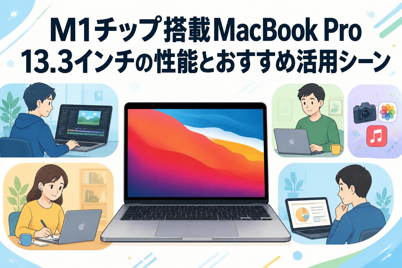 M1チップ搭載MacBook Pro 13.3インチの性能とおすすめ活用シーン