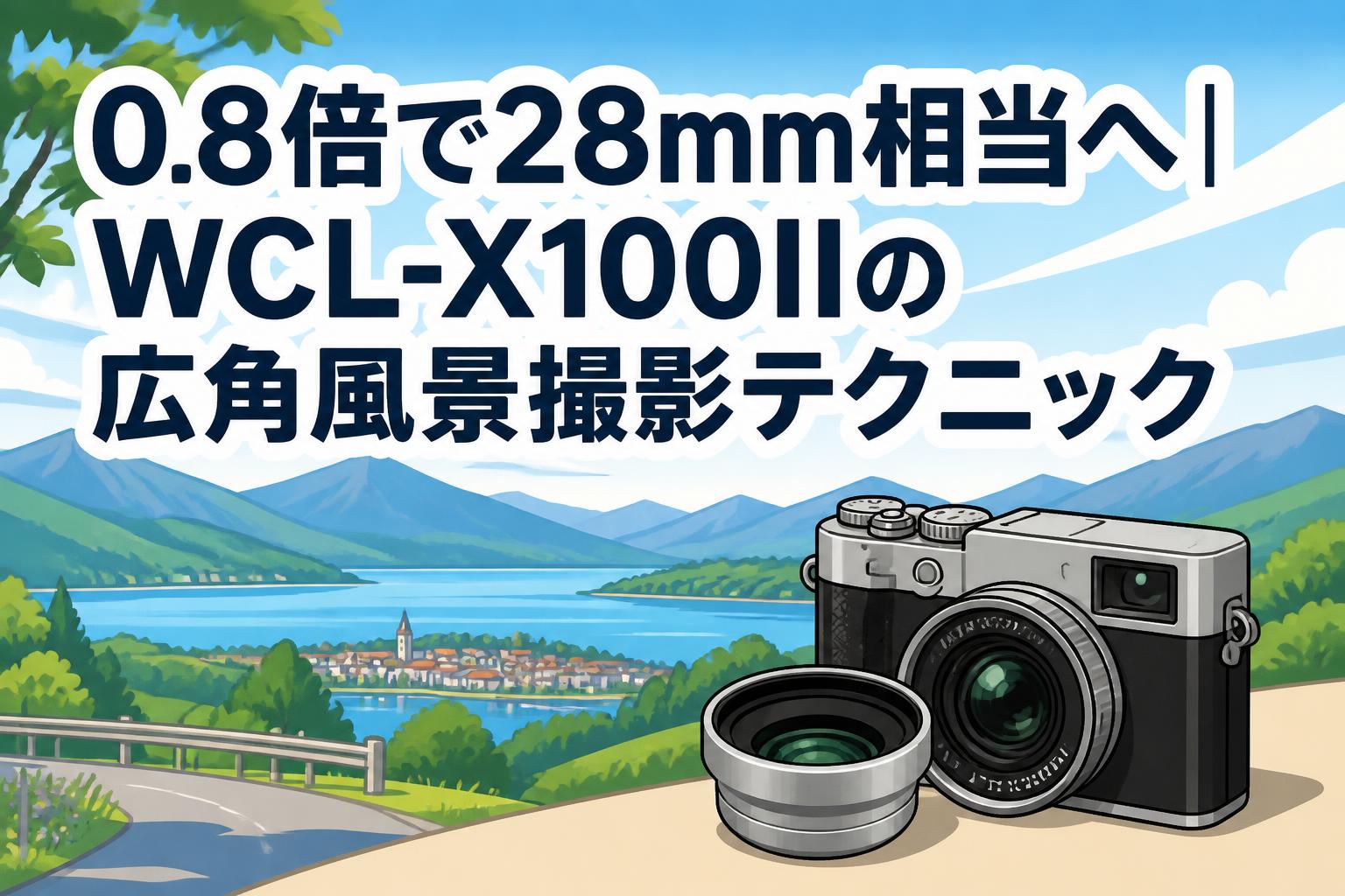 0.8倍で28mm相当へ｜WCL-X100IIの広角風景撮影テクニック