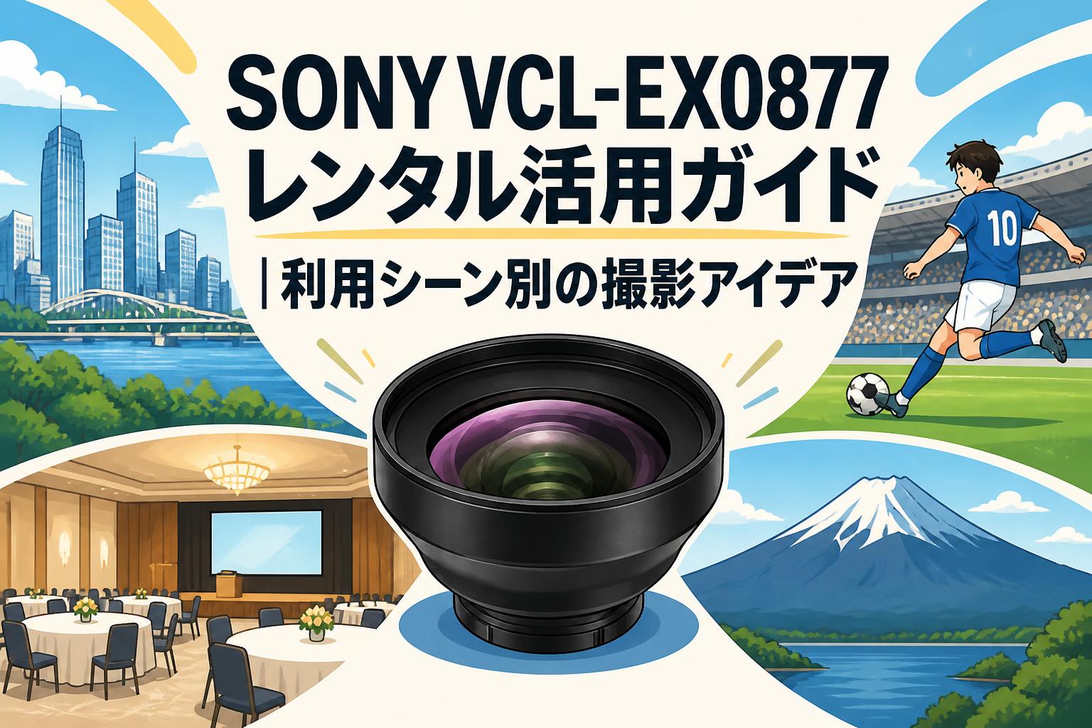 SONY VCL-EX0877レンタル活用ガイド｜利用シーン別の撮影アイデア