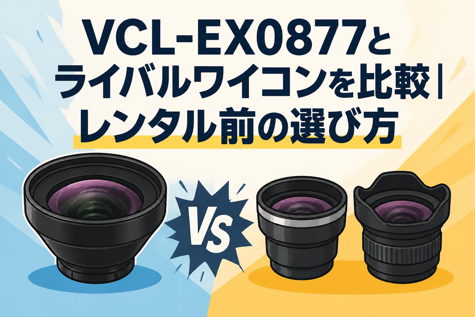 VCL-EX0877とライバルワイコンを比較｜レンタル前の選び方