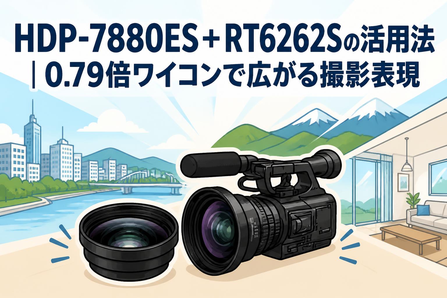 HDP-7880ES＋RT6262Sの活用法｜0.79倍ワイコンで広がる撮影表現