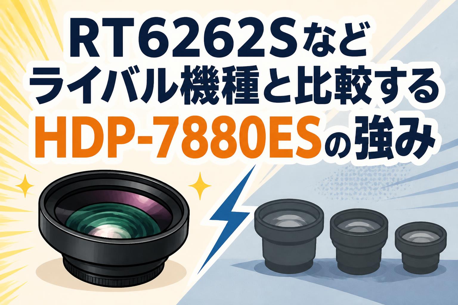 RT6262Sなどライバル機種と比較するHDP-7880ESの強み