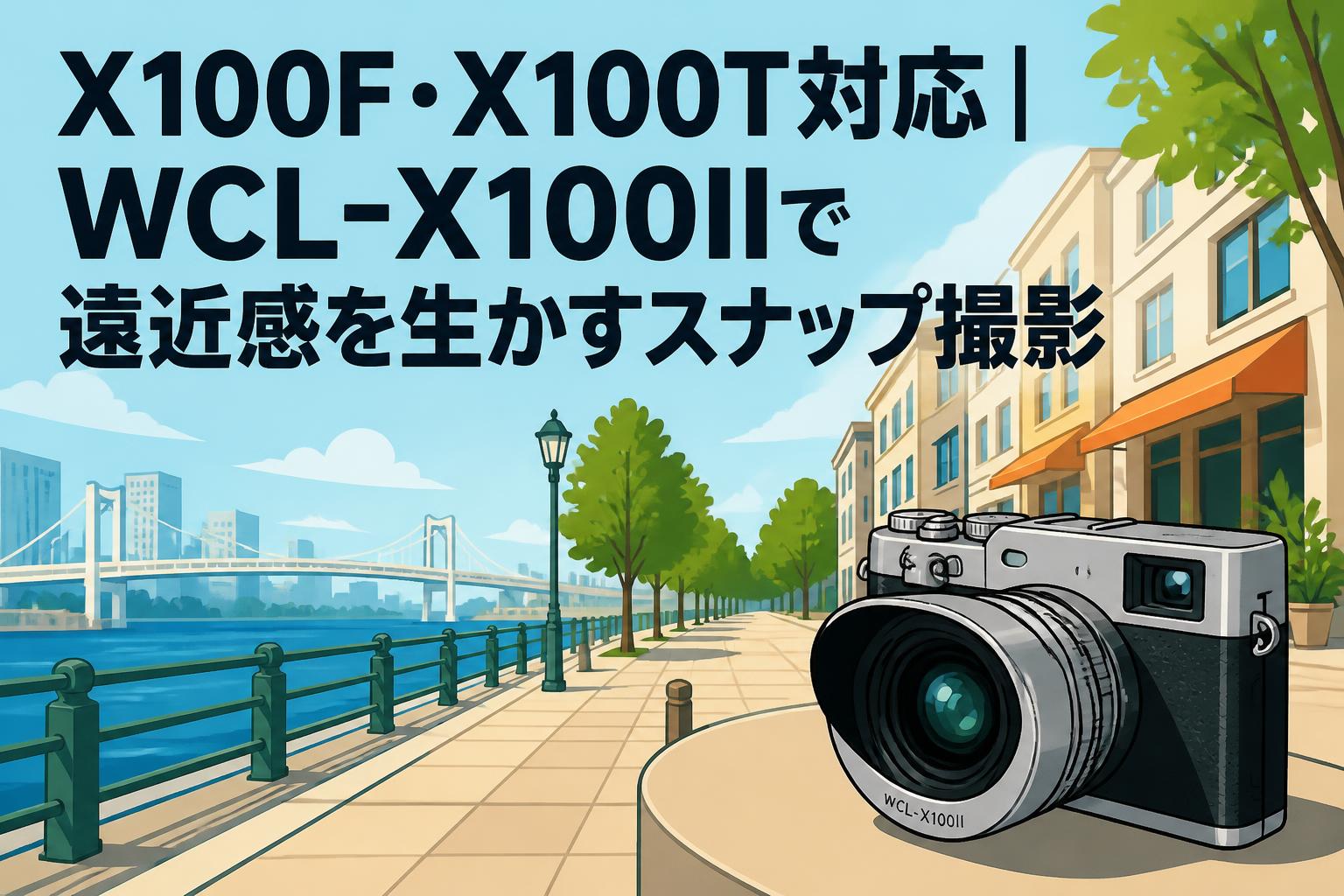 X100F・X100T対応｜WCL-X100IIで遠近感を生かすスナップ撮影