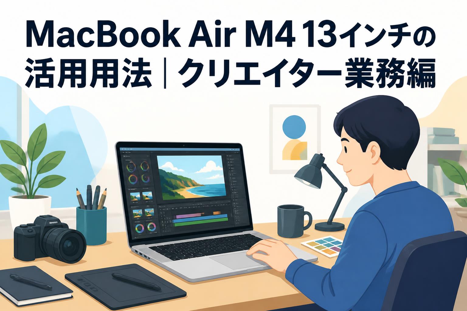 MacBook Air M4 13インチの活用用法｜クリエイター業務編