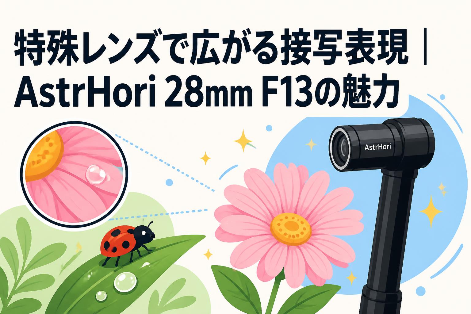 特殊レンズで広がる接写表現｜AstrHori 28mm F13の魅力