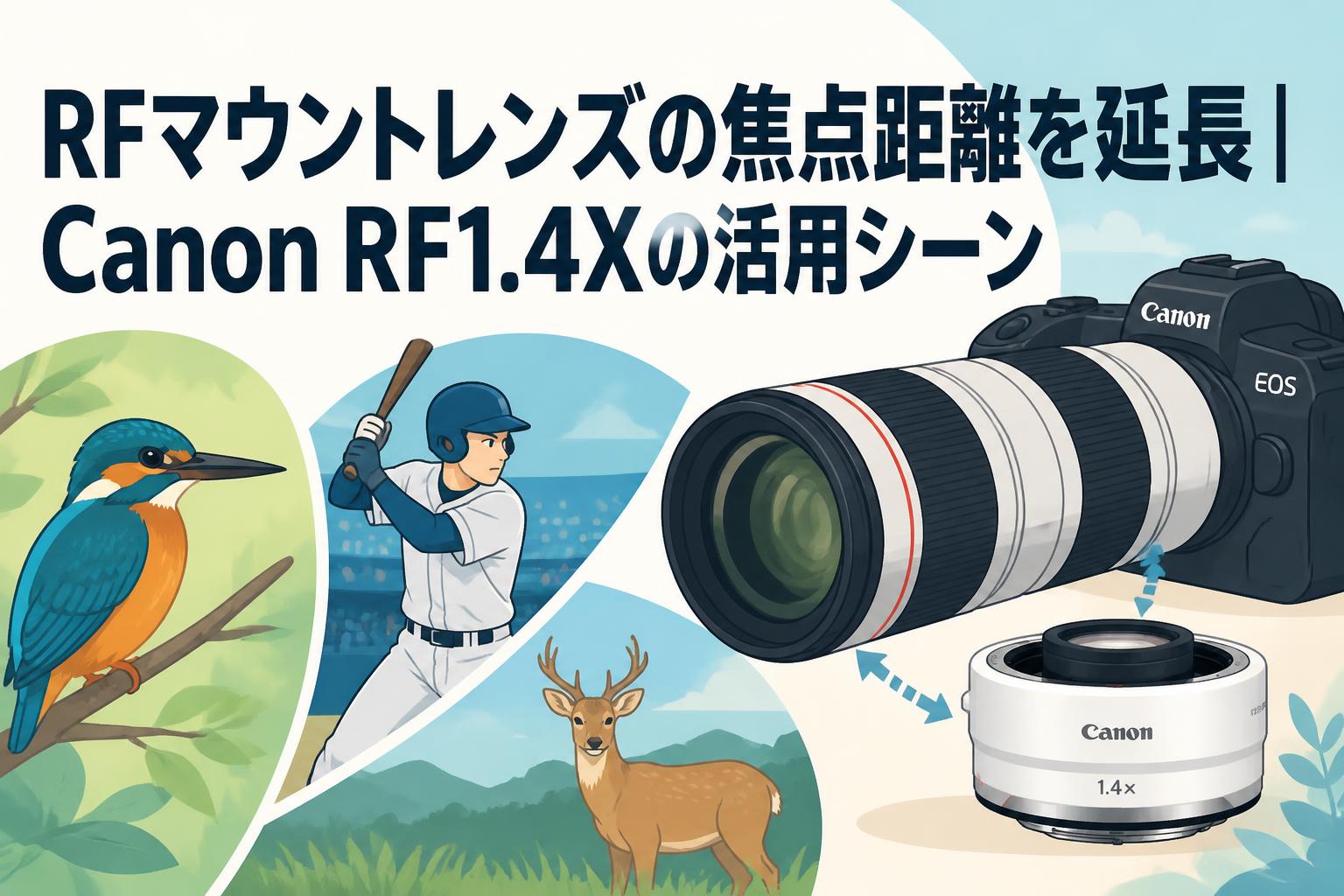 RFマウントレンズの焦点距離を延長｜Canon RF1.4Xの活用シーン