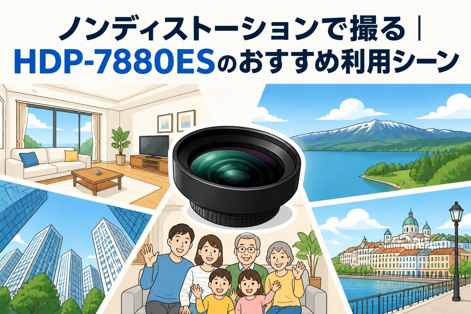 ノンディストーションで撮る｜HDP-7880ESのおすすめ利用シーン