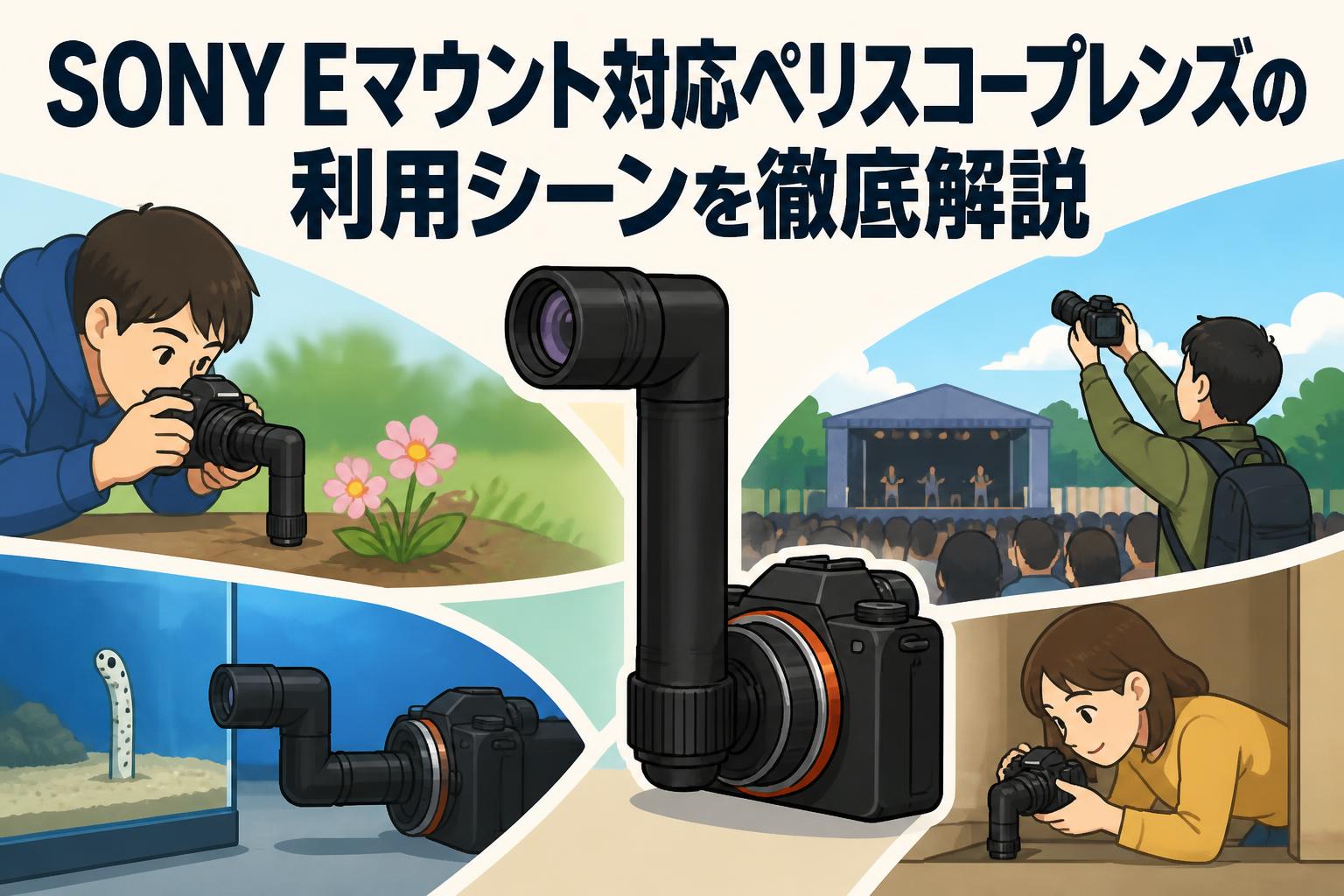 SONY Eマウント対応ペリスコープレンズの利用シーンを徹底解説
