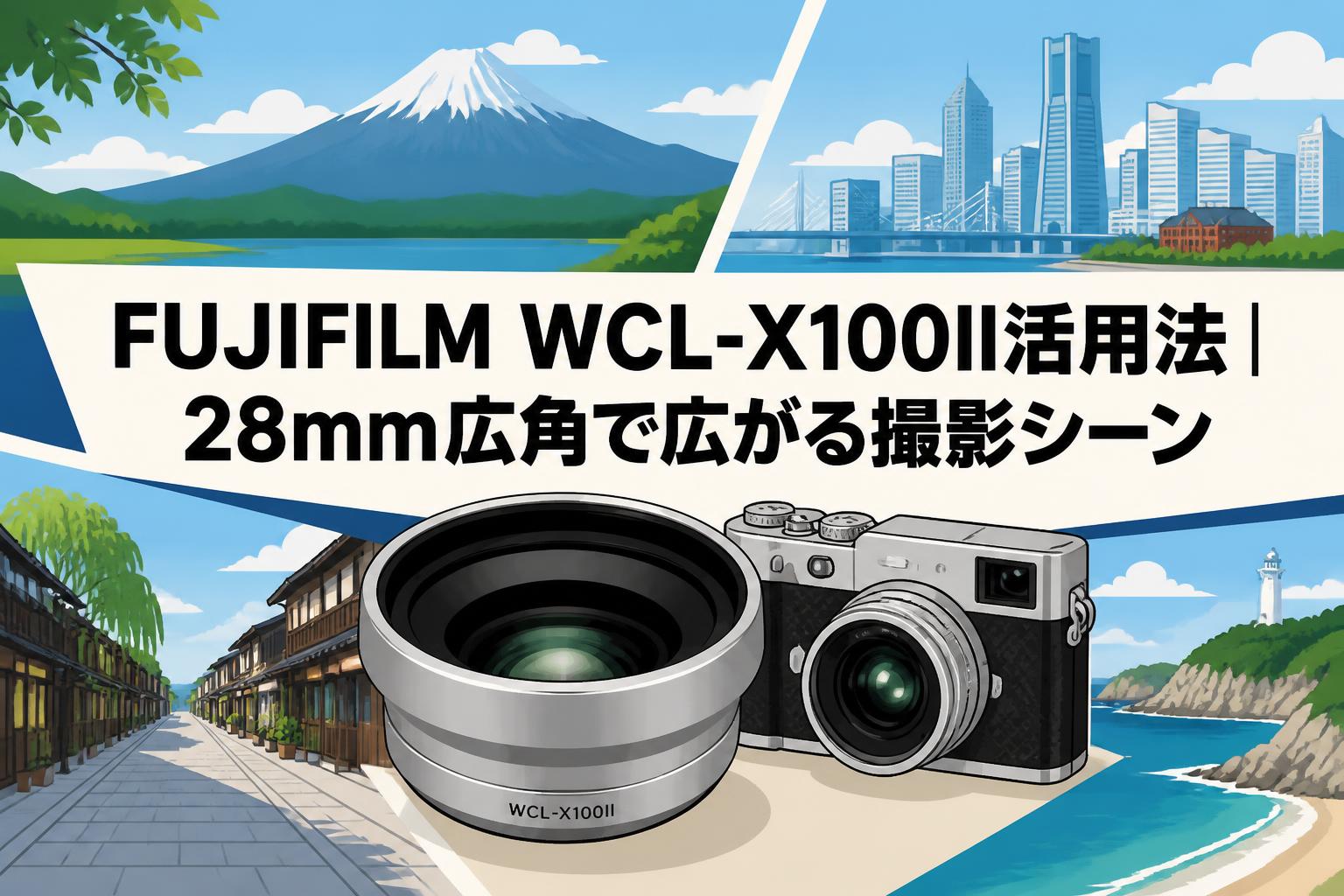 FUJIFILM WCL-X100II活用法｜28mm広角で広がる撮影シーン