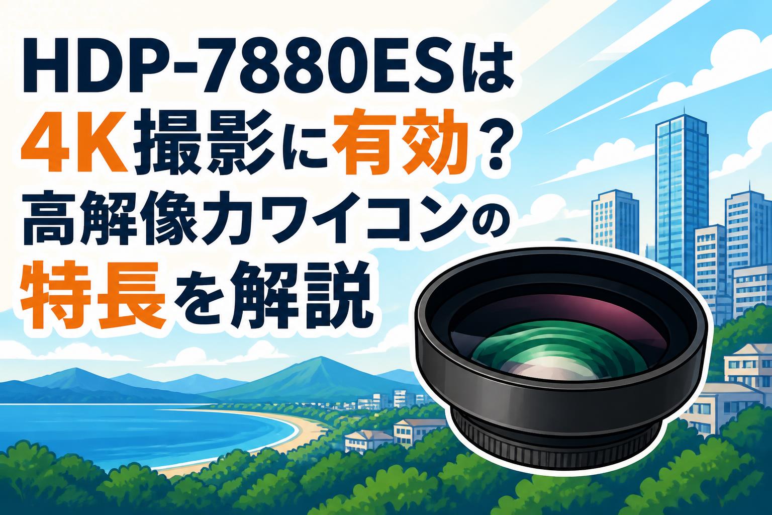 HDP-7880ESは4K撮影に有効？高解像力ワイコンの特長を解説
