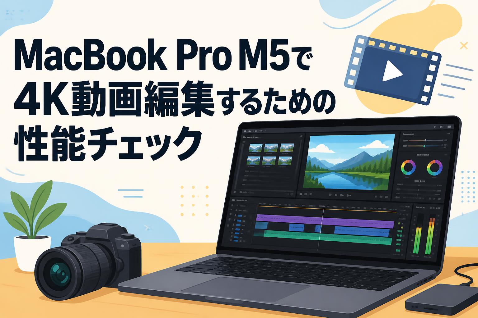 MacBook Pro M5で4K動画編集するための性能チェック