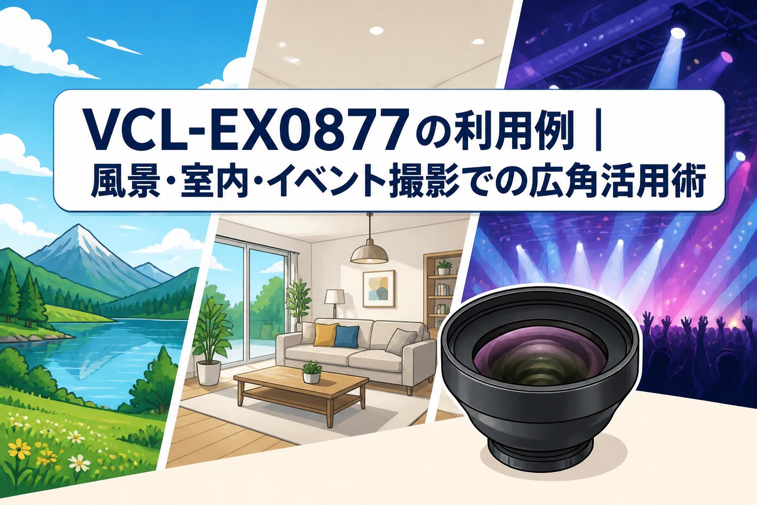 VCL-EX0877の利用例｜風景・室内・イベント撮影での広角活用術