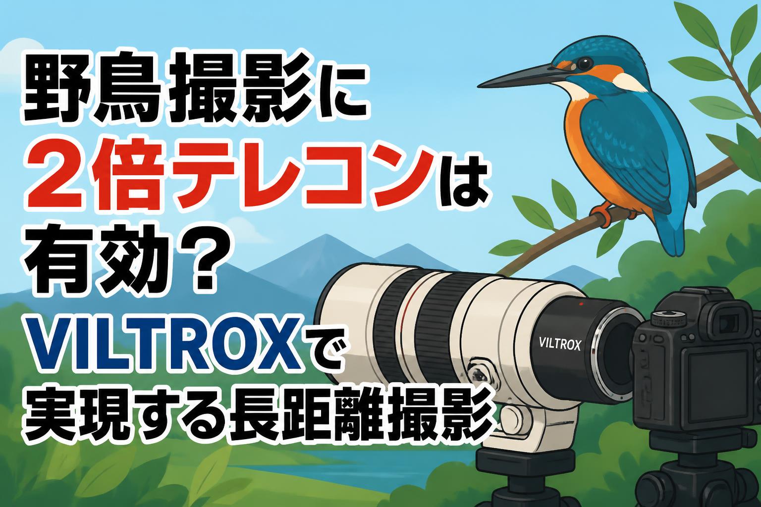 野鳥撮影に2倍テレコンは有効？VILTROXで実現する長距離撮影
