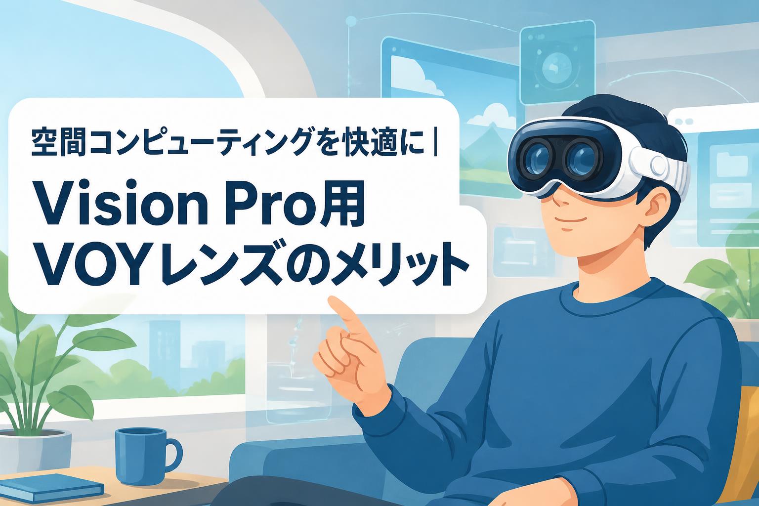 空間コンピューティングを快適に｜Vision Pro用VOYレンズのメリット