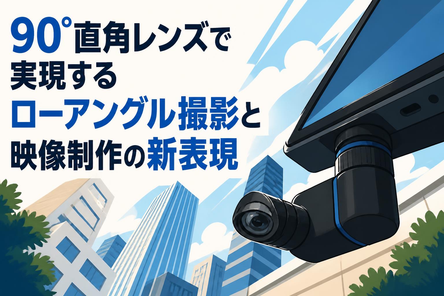 90°直角レンズで実現するローアングル撮影と映像制作の新表現