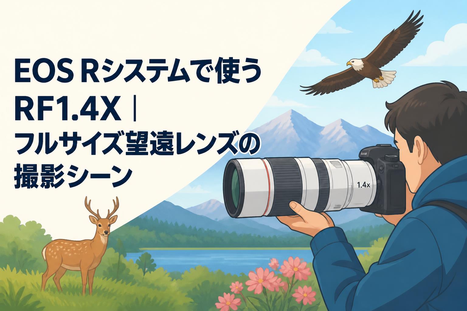 EOS Rシステムで使うRF1.4X｜フルサイズ望遠レンズの撮影シーン