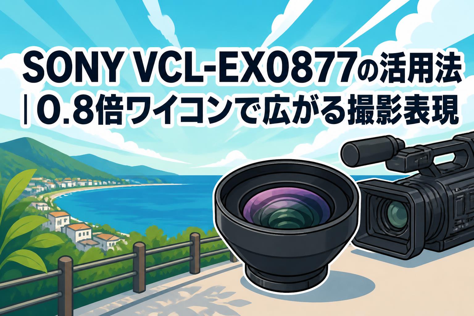 SONY VCL-EX0877の活用法｜0.8倍ワイコンで広がる撮影表現
