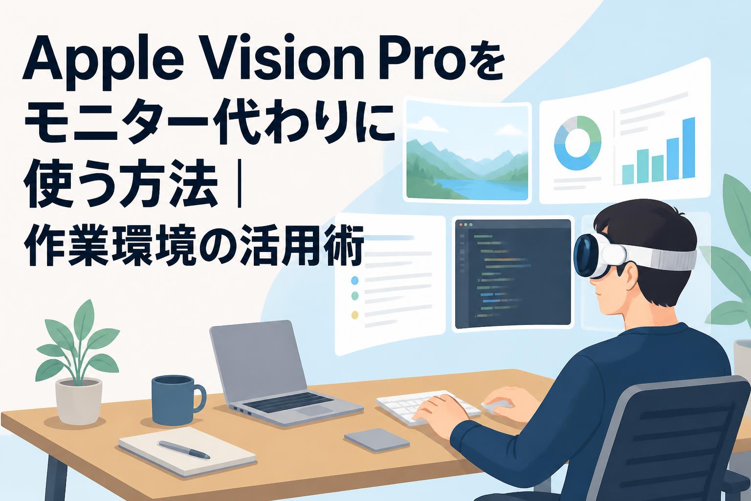Apple Vision Proをモニター代わりに使う方法｜作業環境の活用術