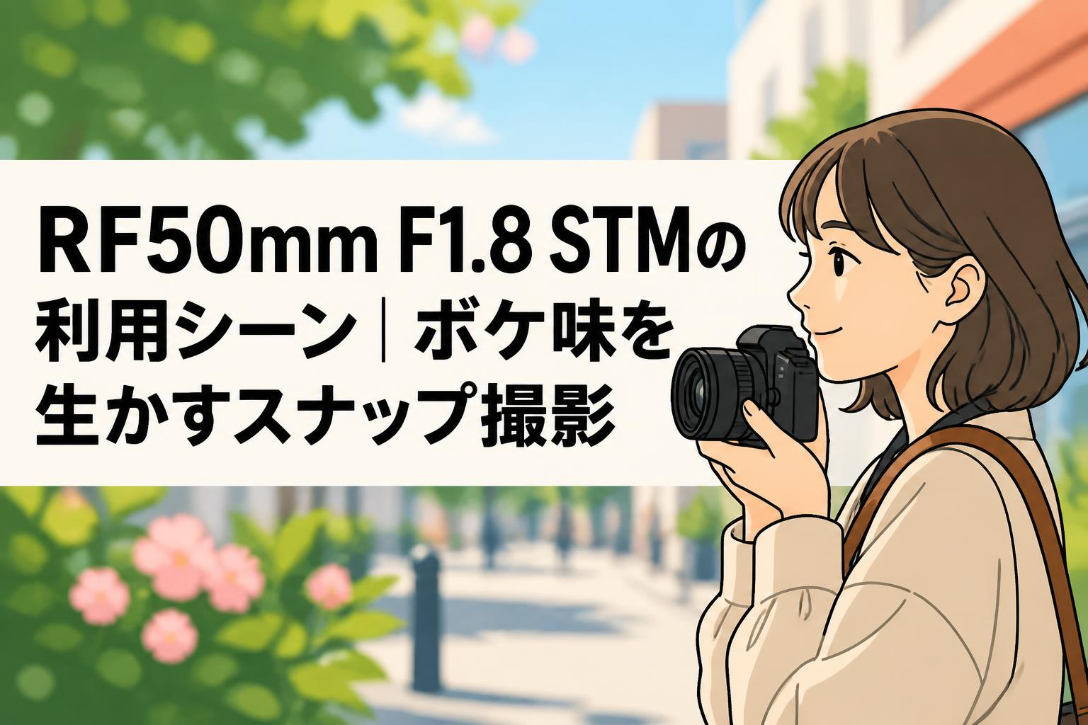 RF50mm F1.8 STMの利用シーン｜ボケ味を生かすスナップ撮影