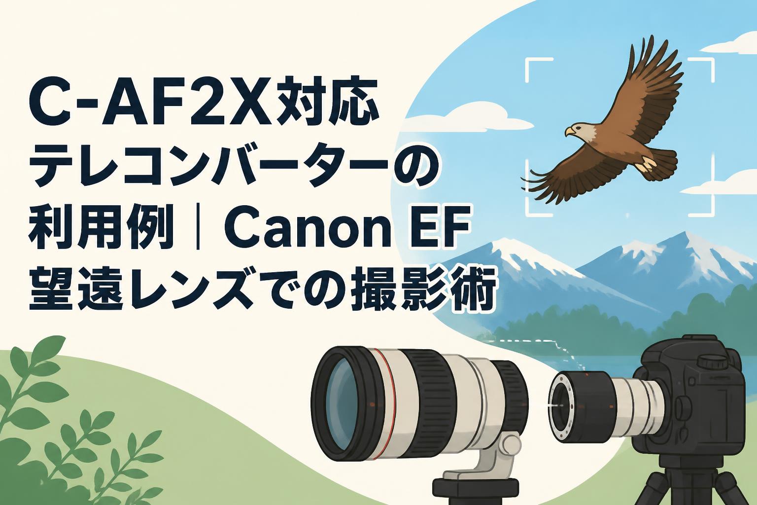 C-AF2X対応テレコンバーターの利用例｜Canon EF望遠レンズでの撮影術