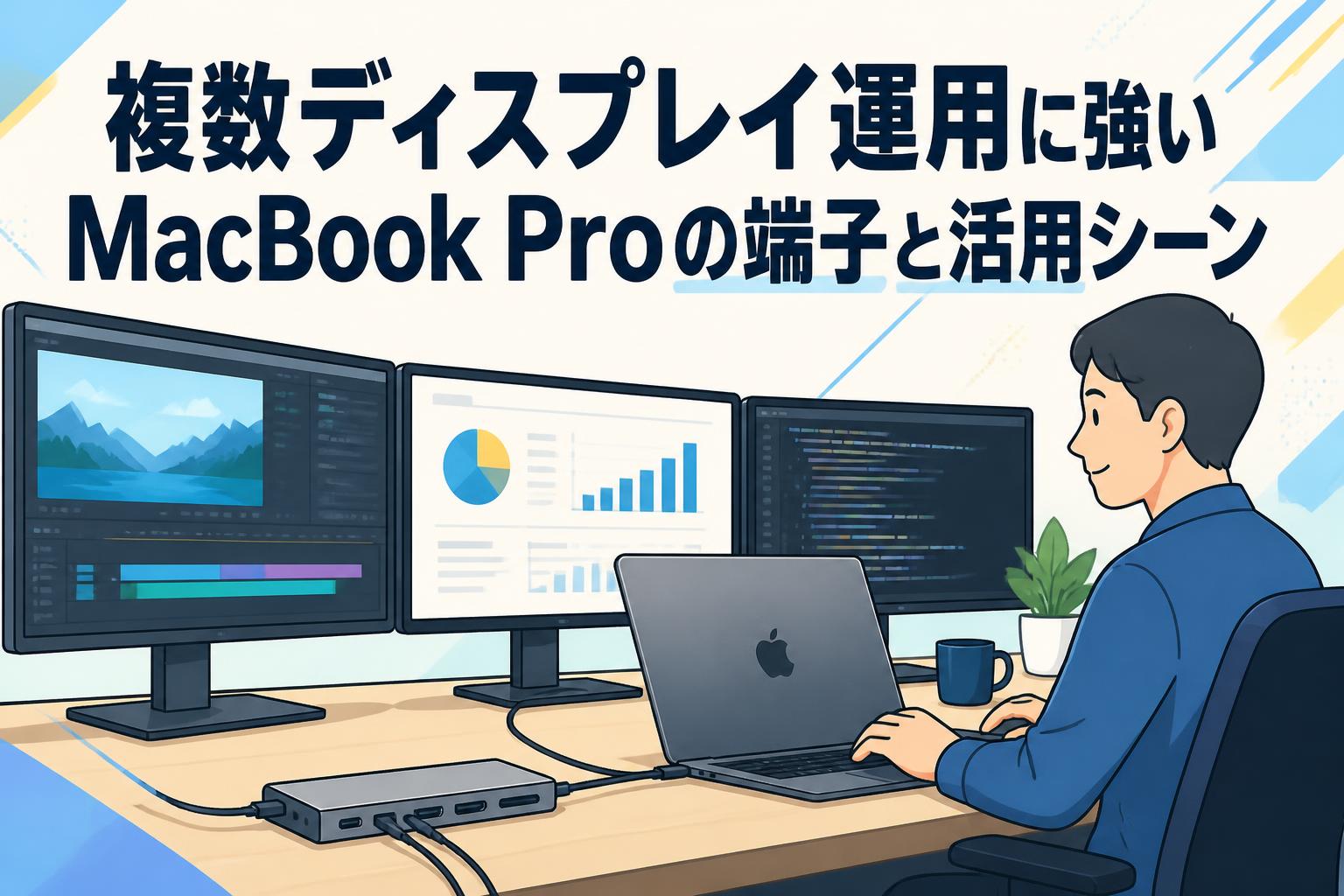 複数ディスプレイ運用に強いMacBook Proの端子と活用シーン