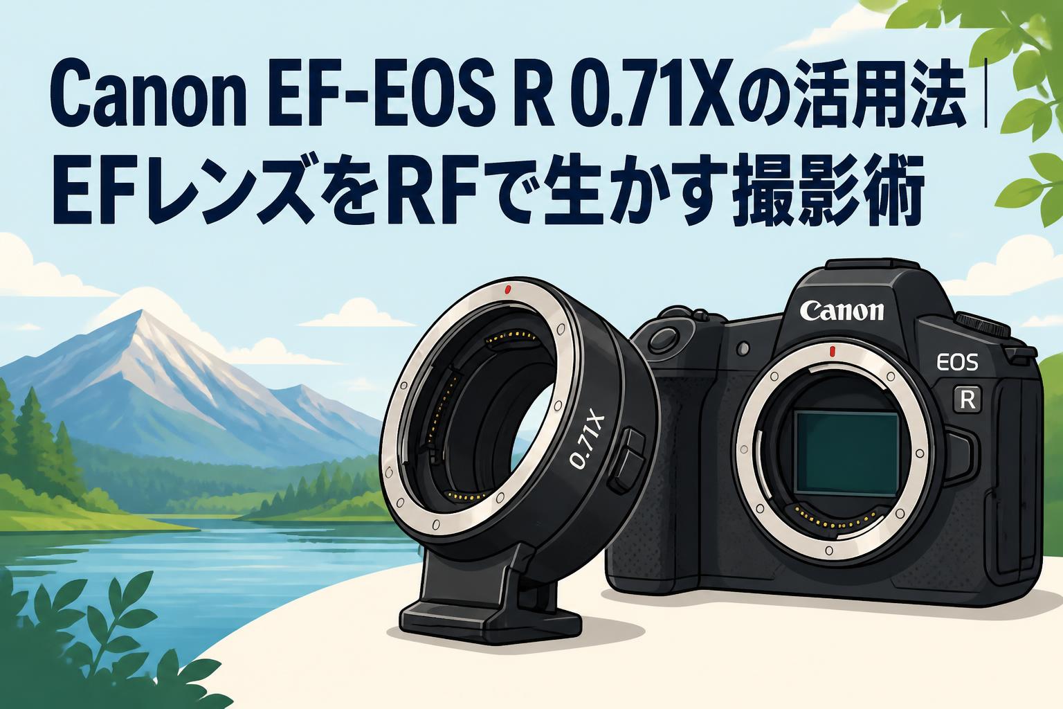 Canon EF-EOS R 0.71Xの活用法｜EFレンズをRFで生かす撮影術