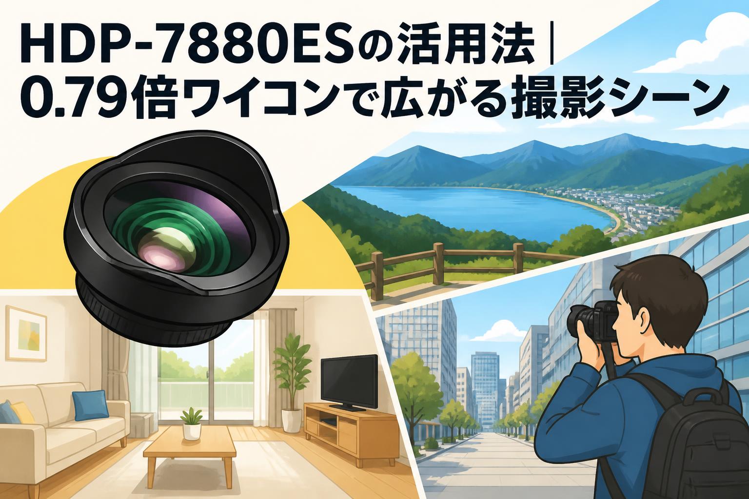 HDP-7880ESの活用法｜0.79倍ワイコンで広がる撮影シーン