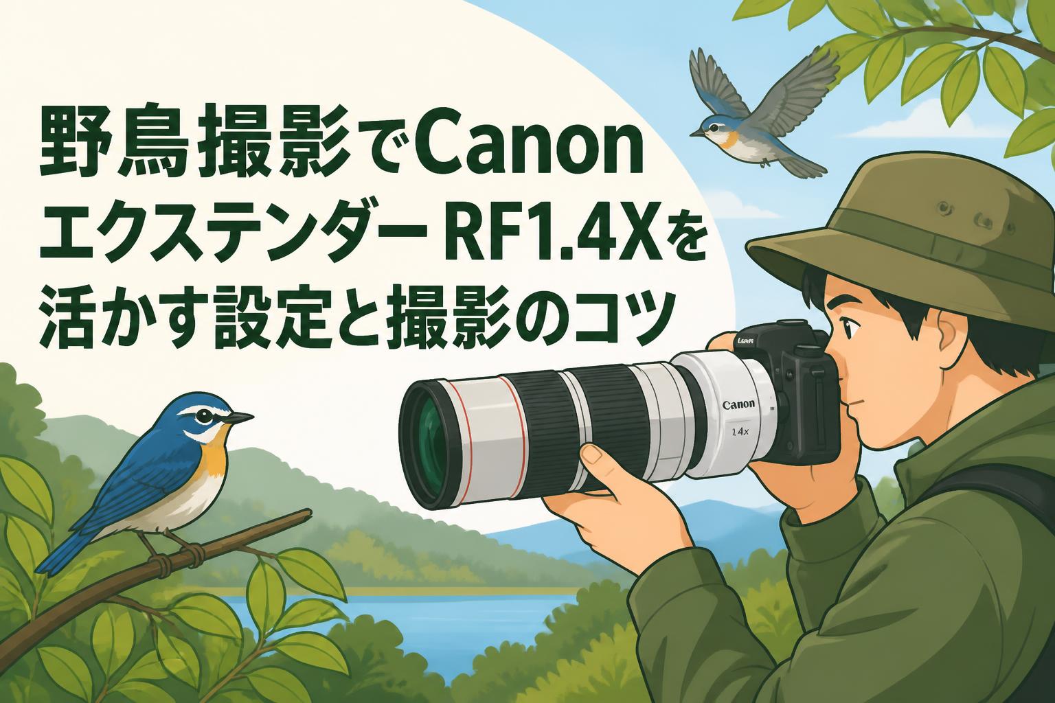 野鳥撮影でCanon エクステンダー RF1.4Xを活かす設定と撮影のコツ