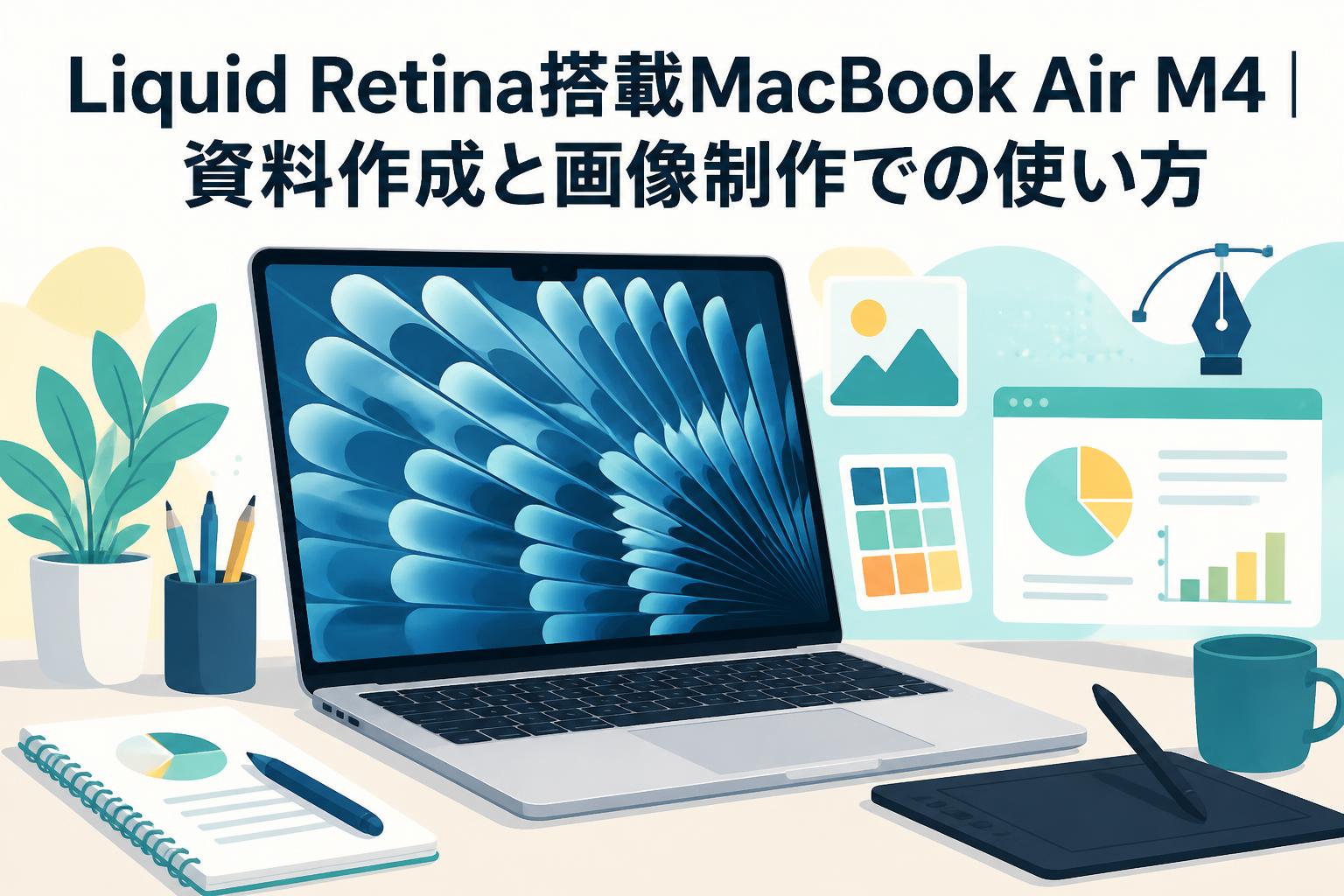 Liquid Retina搭載MacBook Air M4｜資料作成と画像制作での使い方