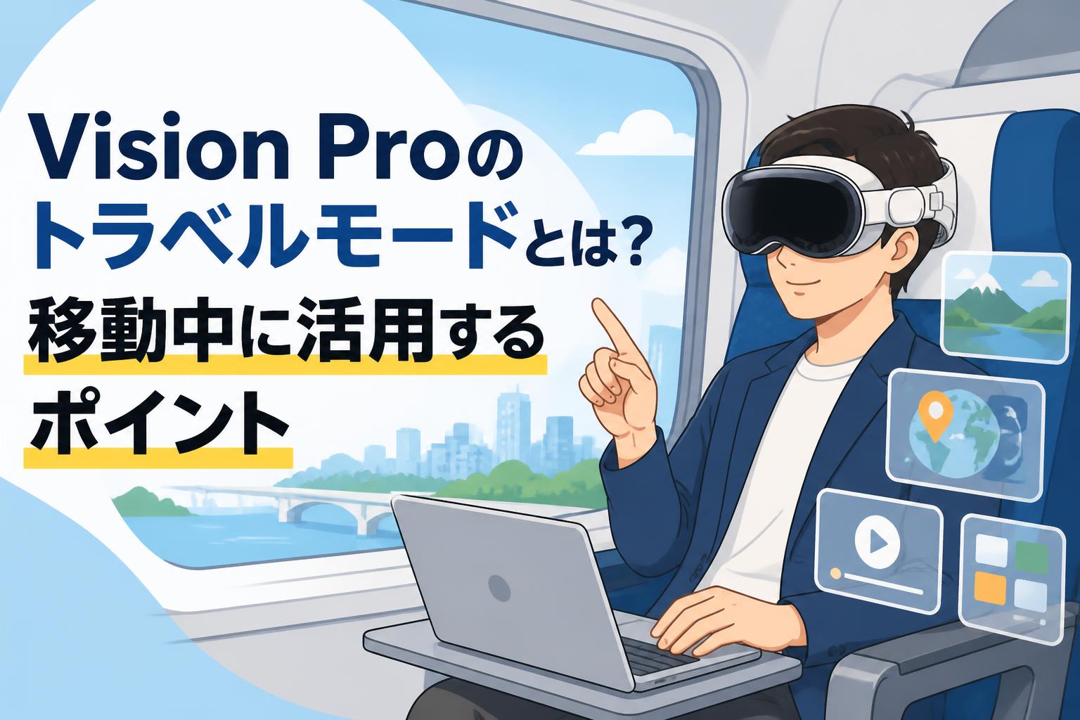 Vision Proのトラベルモードとは？移動中に活用するポイント