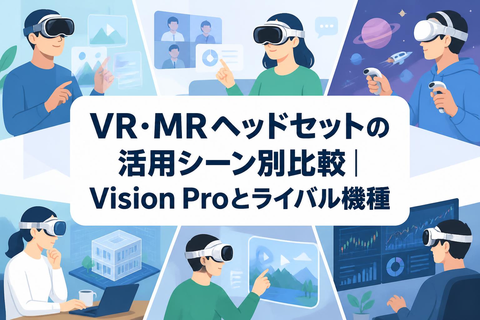 VR・MRヘッドセットの活用シーン別比較｜Vision Proとライバル機種