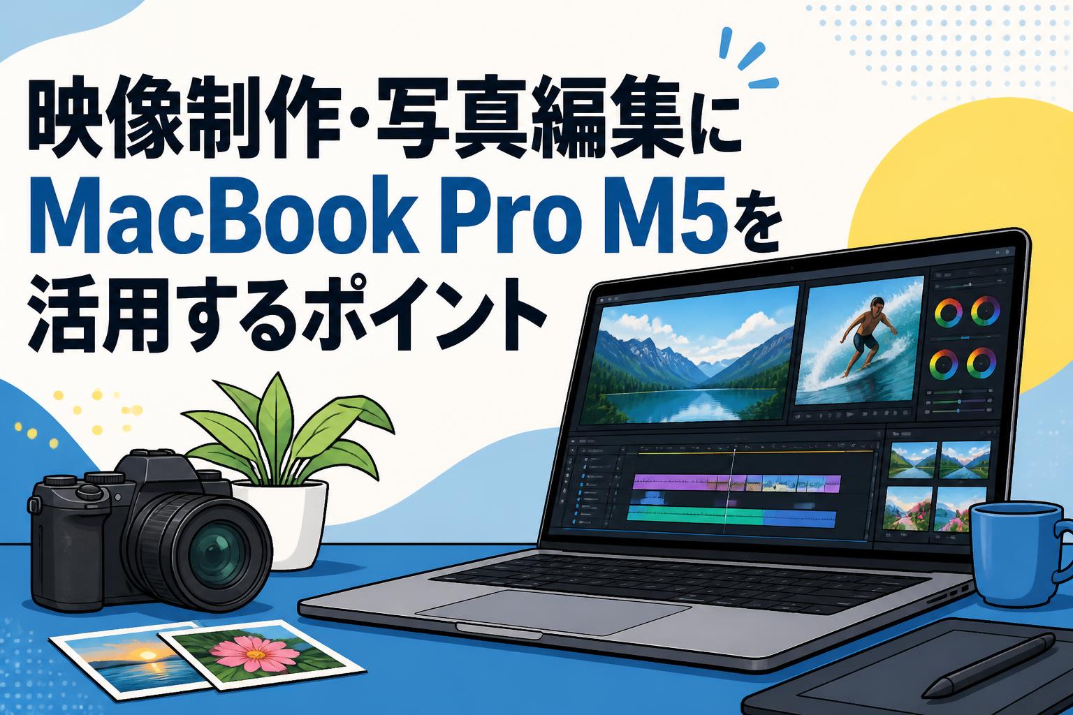 映像制作・写真編集にMacBook Pro M5を活用するポイント