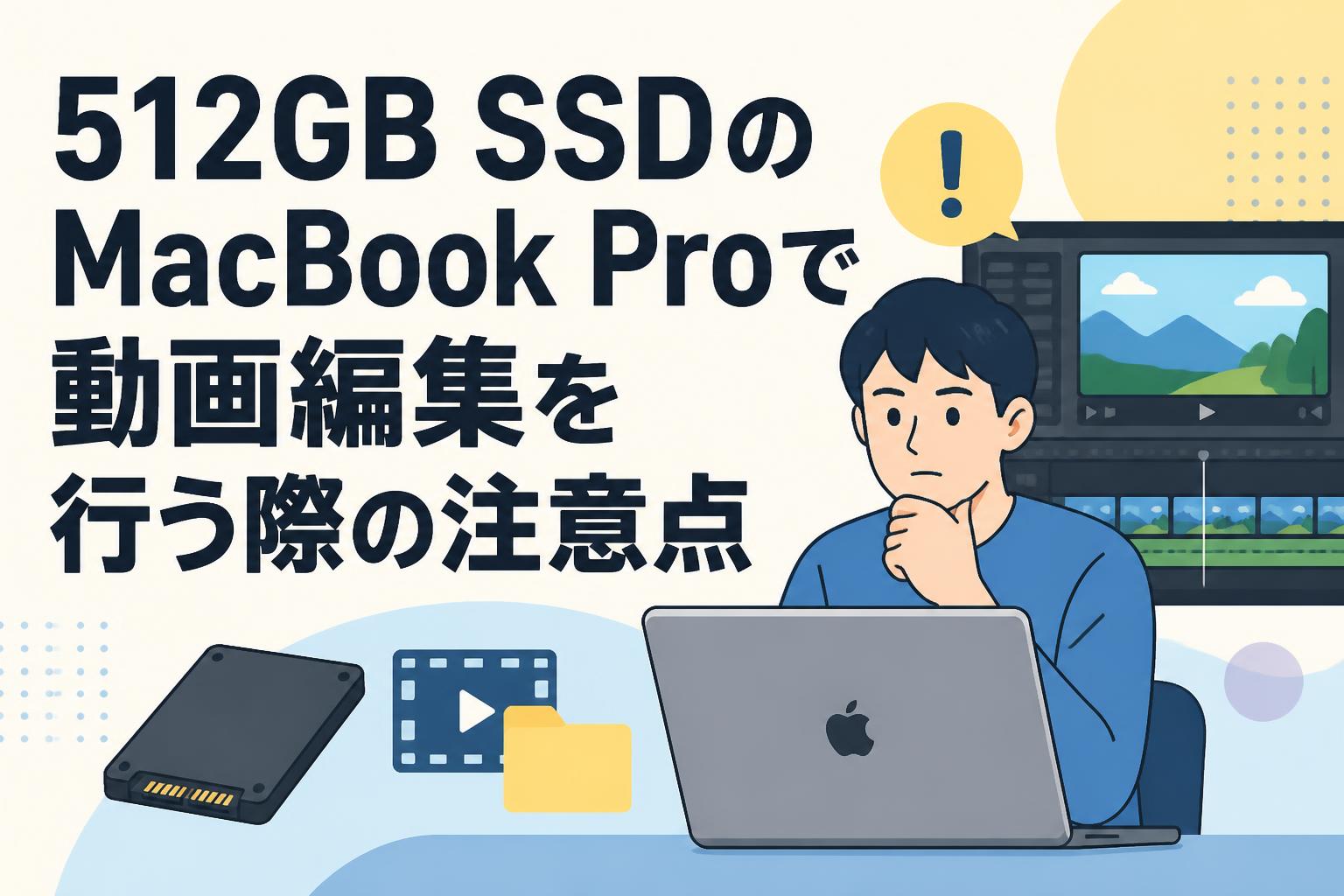512GB SSDのMacBook Proで動画編集を行う際の注意点